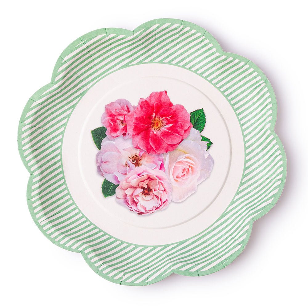 A Very English Rose Small Paper Party Plates - 图片 4