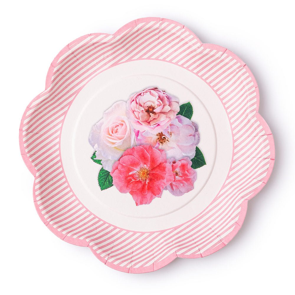 A Very English Rose Small Paper Party Plates - 图片 3
