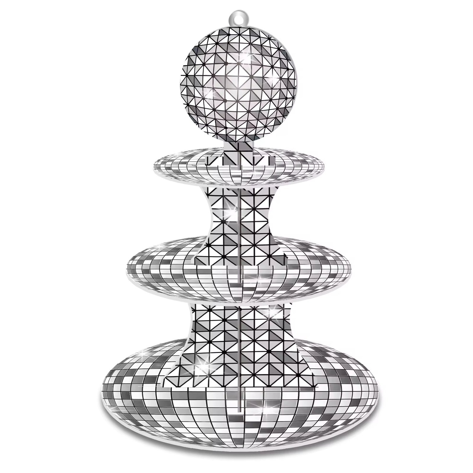 Disco Mirror Ball Cupcake Stand