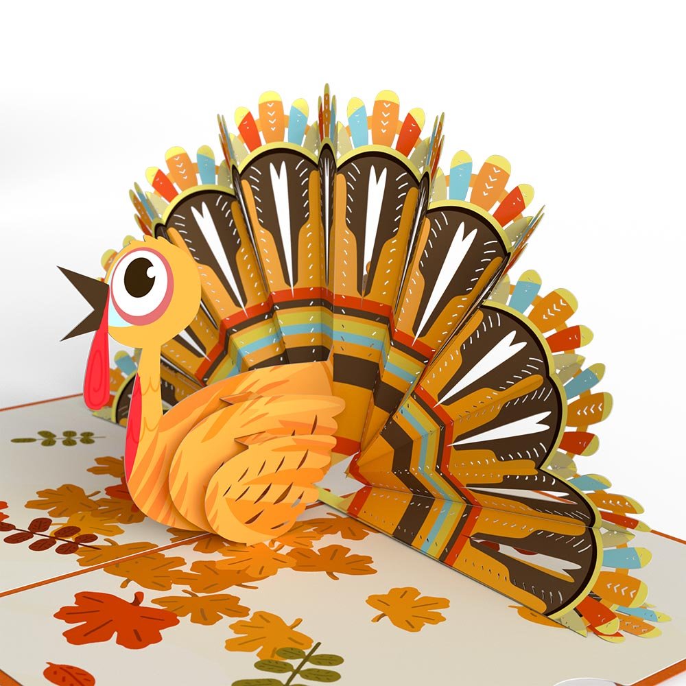 Gobble Till You Wobble Turkey Pop-Up Card - 图片 2