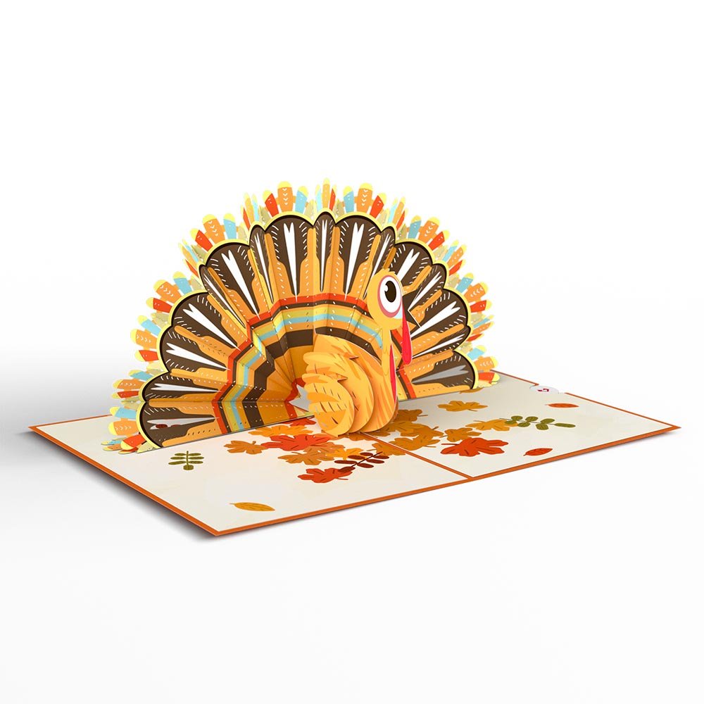 Gobble Till You Wobble Turkey Pop-Up Card - 图片 3