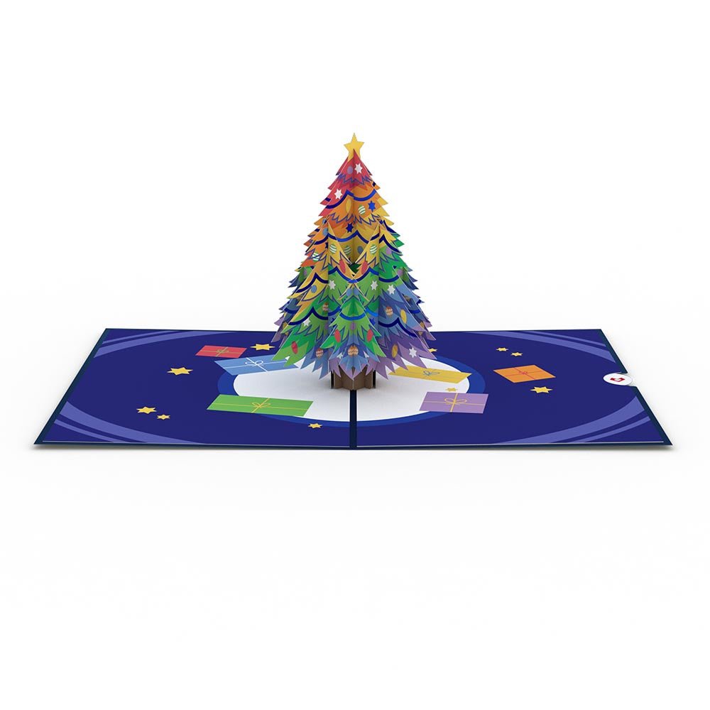 Rainbow Christmas Tree Pop-Up Card - 图片 3