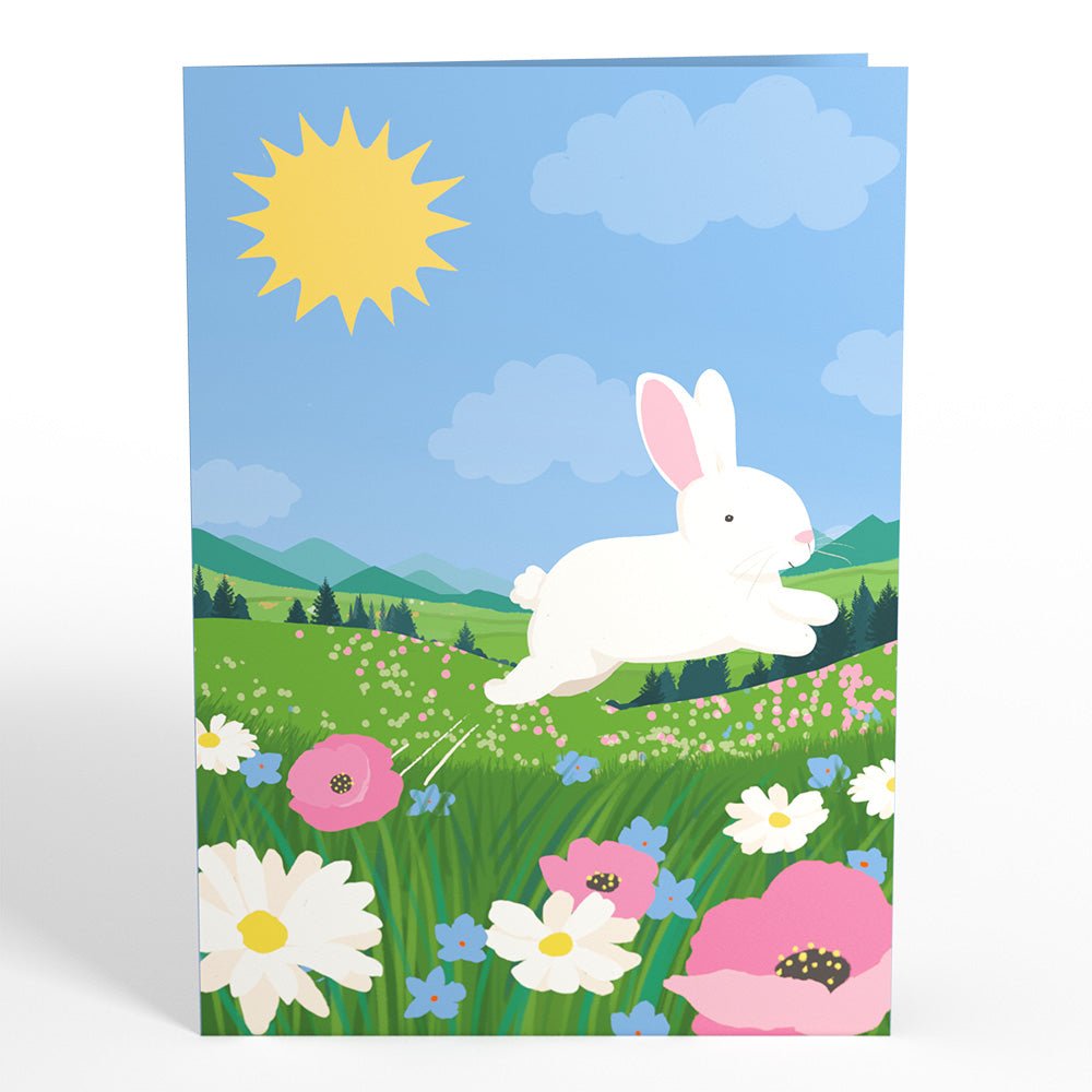 Happy Easter Spring Meadow Pop-Up Card - 图片 4
