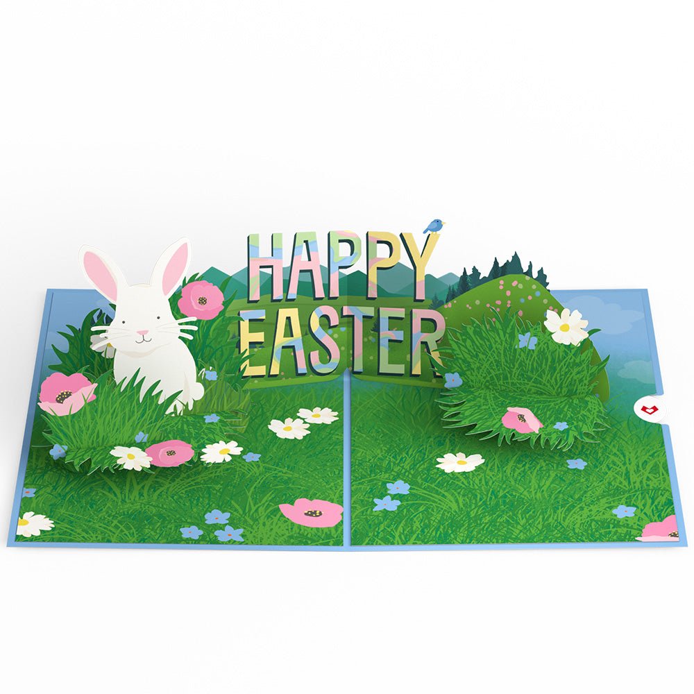 Happy Easter Spring Meadow Pop-Up Card - 图片 3