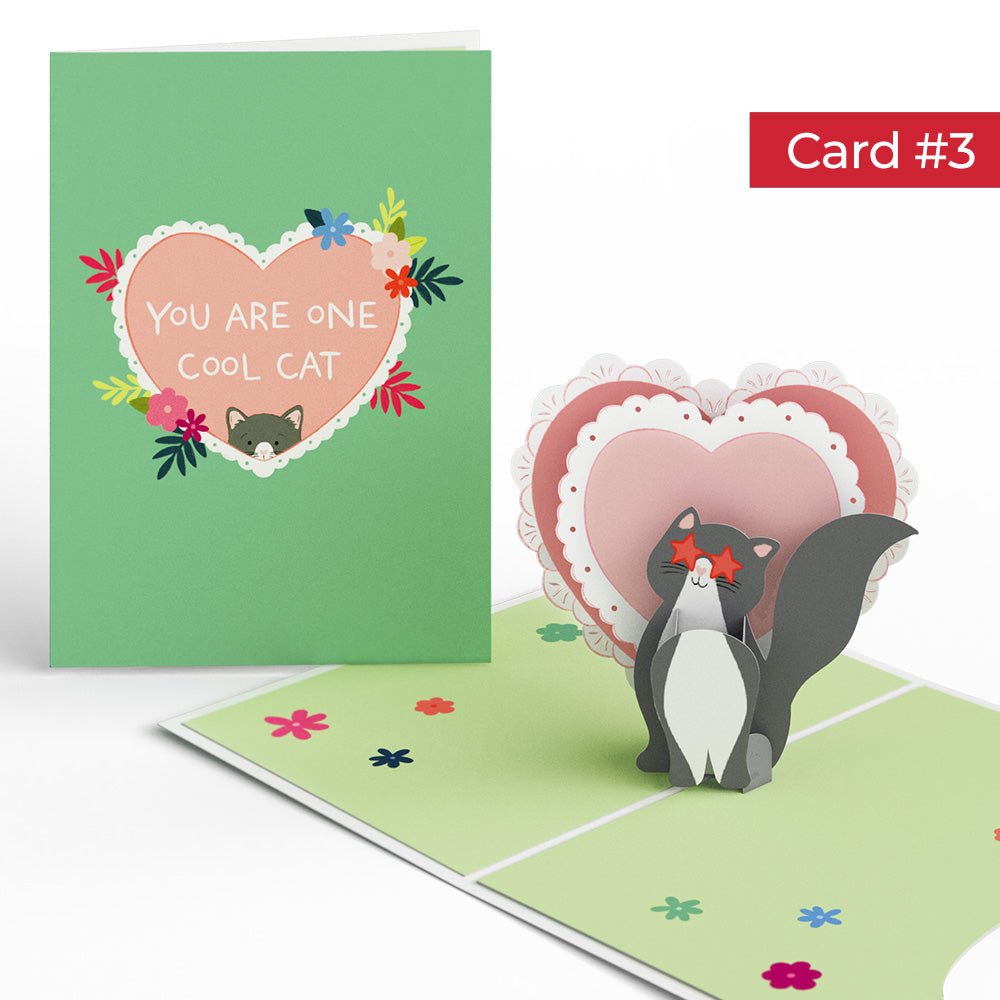 Happy Meowentine’s Day Cat 4-in-1 Nesting Card - 图片 7
