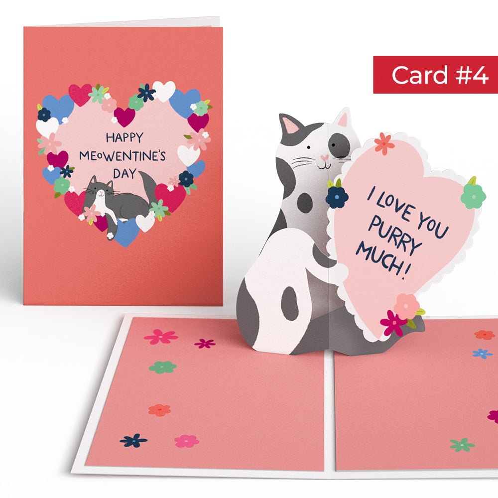 Happy Meowentine’s Day Cat 4-in-1 Nesting Card - 图片 9
