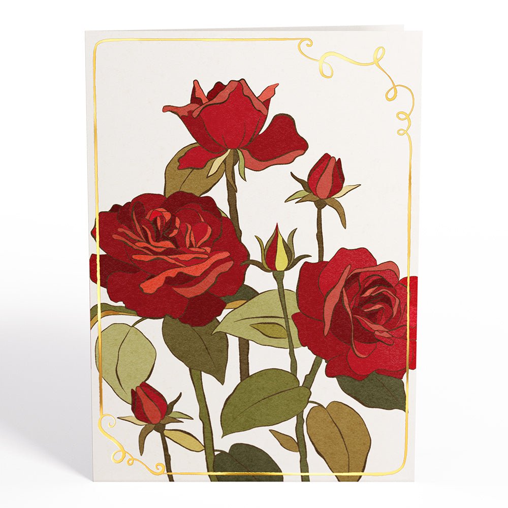 I Love You Roses Pop-Up Card - 图片 5