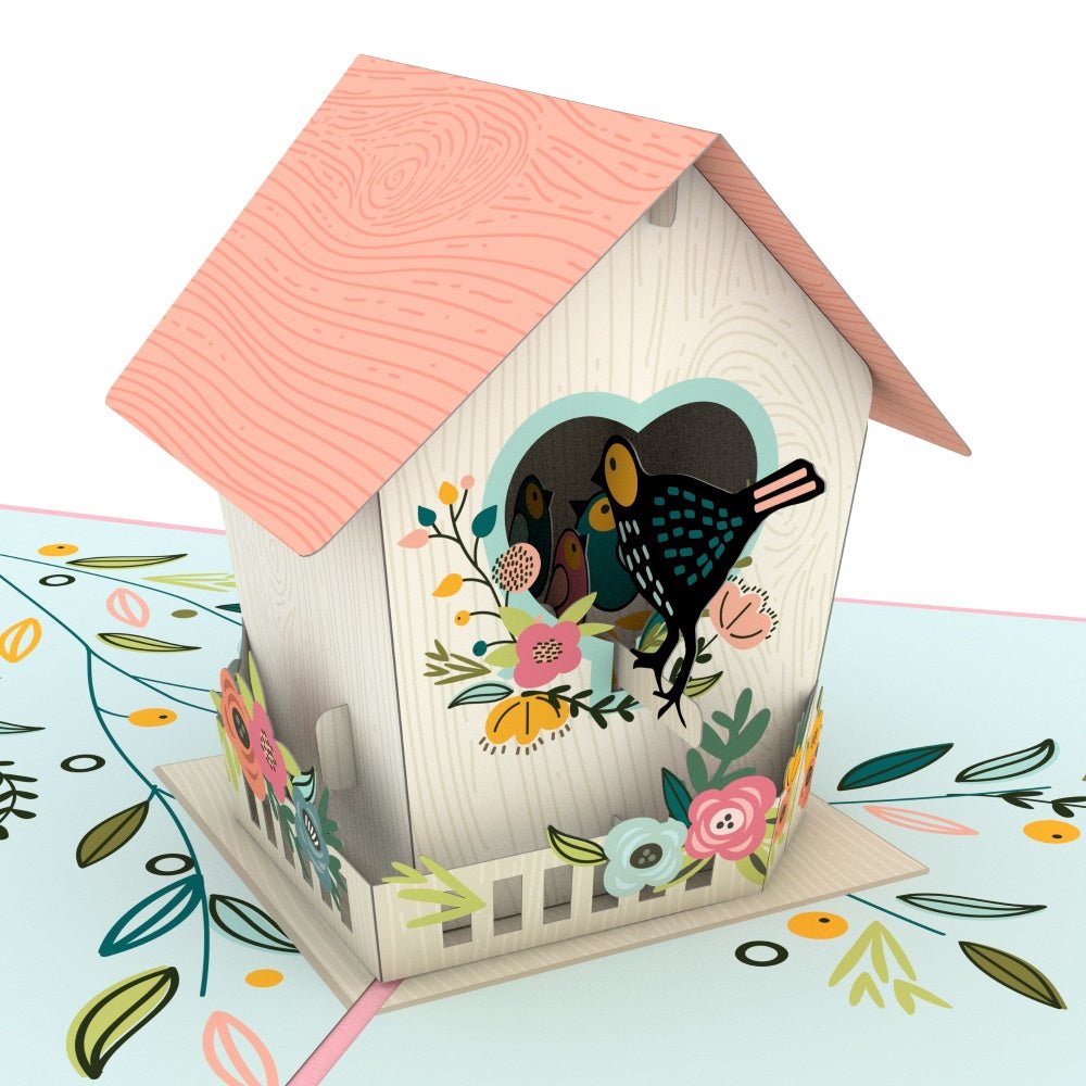 Mother's Day Birdhouse Pop-Up Card - 图片 2