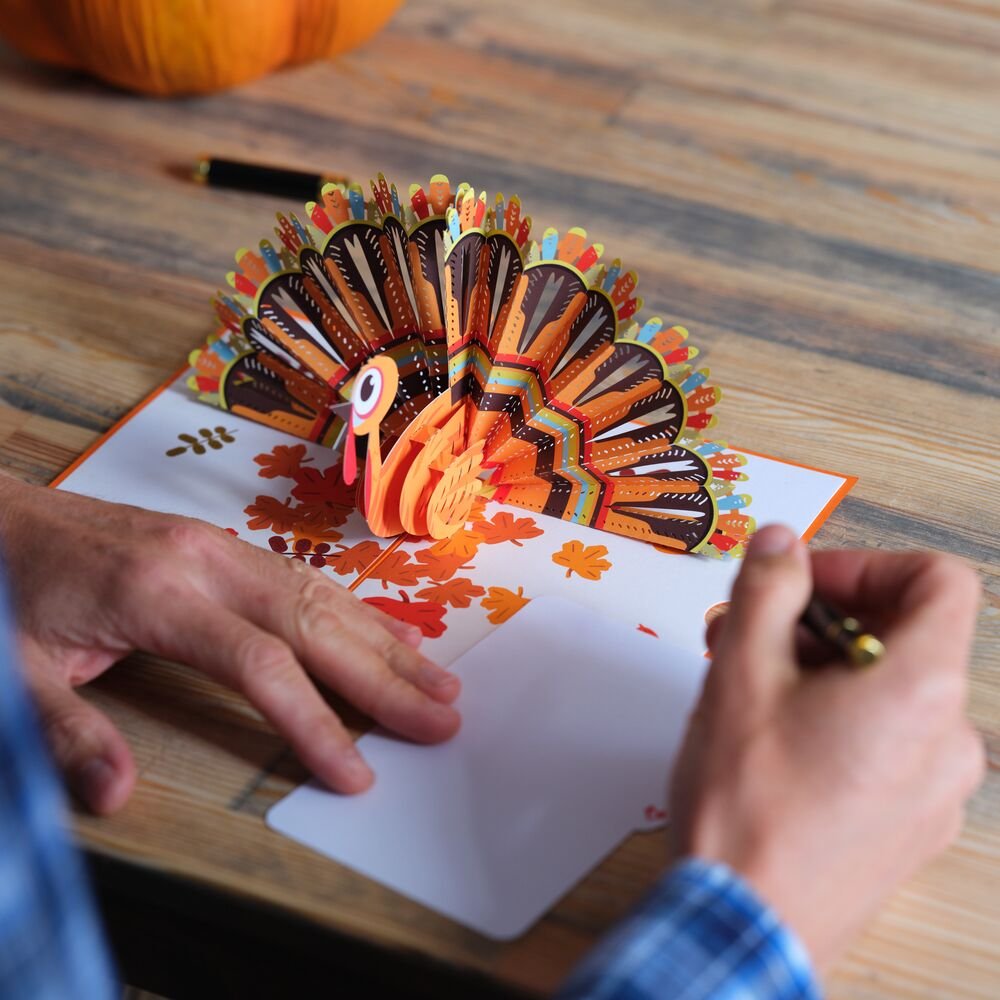 Gobble Till You Wobble Turkey Pop-Up Card - 图片 4